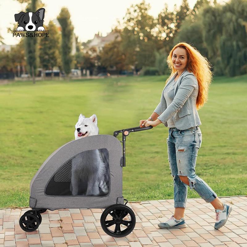 oxford fabric pet stroller easy folding