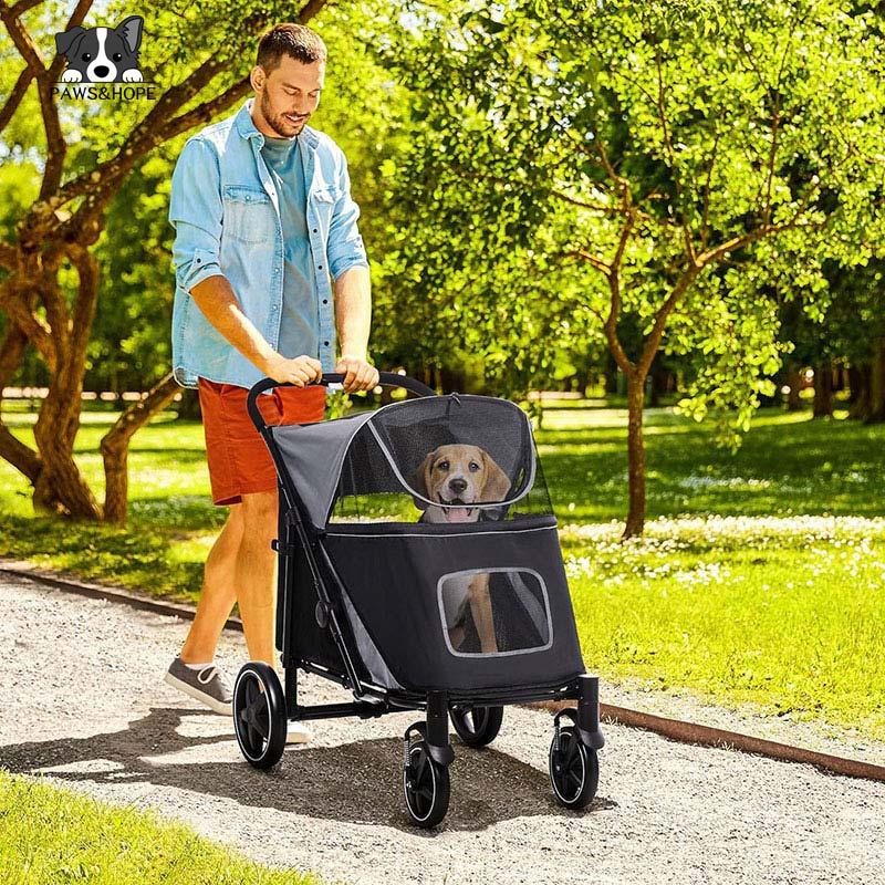 Medium and large dog stroller