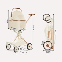 Factory direct sales 2-in-1 pet stroller