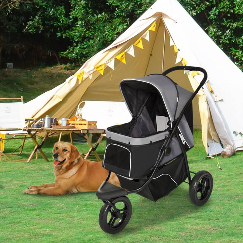 pet stroller outside